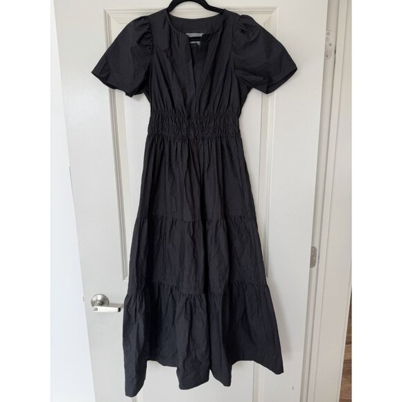 Anthropologie The Somerset Maxi Dress in Black Size XS Petite - Picture 3 of 7
